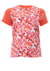 Rant & Rave Leona Print Torso Top, Coral