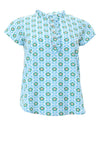 Rant & Rave Inga Frill Collar Top, Blue