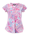 Rant & Rave Georgia Print Top, Pink