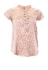 Rant & Rave Inga Frill Collar Top, Rose