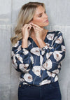 Rant & Rave Dana Floral Print Blouse, Navy