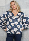 Rant & Rave Dana Floral Print Blouse, Navy