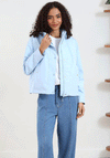 Rant & Rave R&R Emma Hooded Jacket, Sky Blue