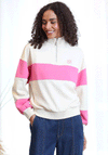 Relax & Renew Relax Eudora Half Zip Sweatshirt, Pink