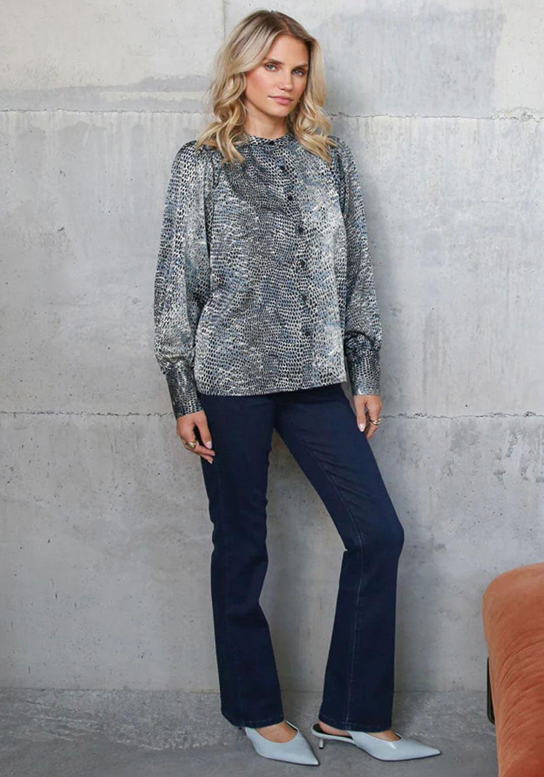 Rant & Rave Wendy Bootcut Tummy Tuck Jeans, Blue