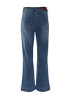 Rant and Rave Wide Leg with Patch Pocket Detail Jeans, Medium Wash Blue