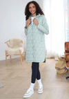 Rant & Rave R&R Sabrina Quilted Hooded Coat, Green