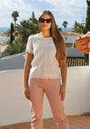Rant & Rave Selma Broderie Top, White