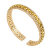 Rebecca My World Yellow Stone Bangle, Gold