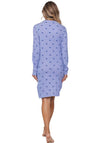 Rebelle Long Sleeve Stripe Nightdress, Purple
