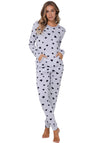 Rebelle Silver Frost Heart Pyjama Set, Grey