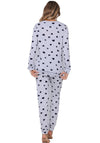 Rebelle Silver Frost Heart Pyjama Set, Grey