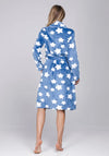 Rebelle Stars Long Sleeve Dressing Gown, Blue