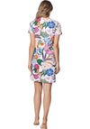Rebelle Tropic Blush Floral Short Sleeve Nightdress, Multi