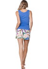 Rebelle Tropic Blush Vest and Short Pyjama Set, Blue Multi