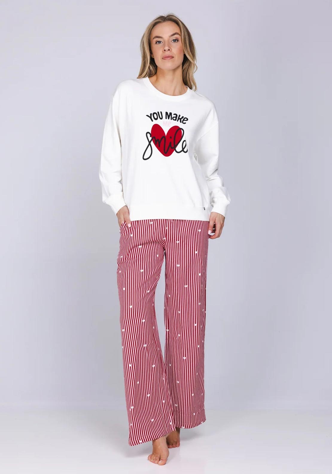 Rebelle Endless Love Pyjama Set, Red