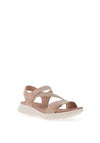 Redz Elasticated Multi Strap Sandals, Blush