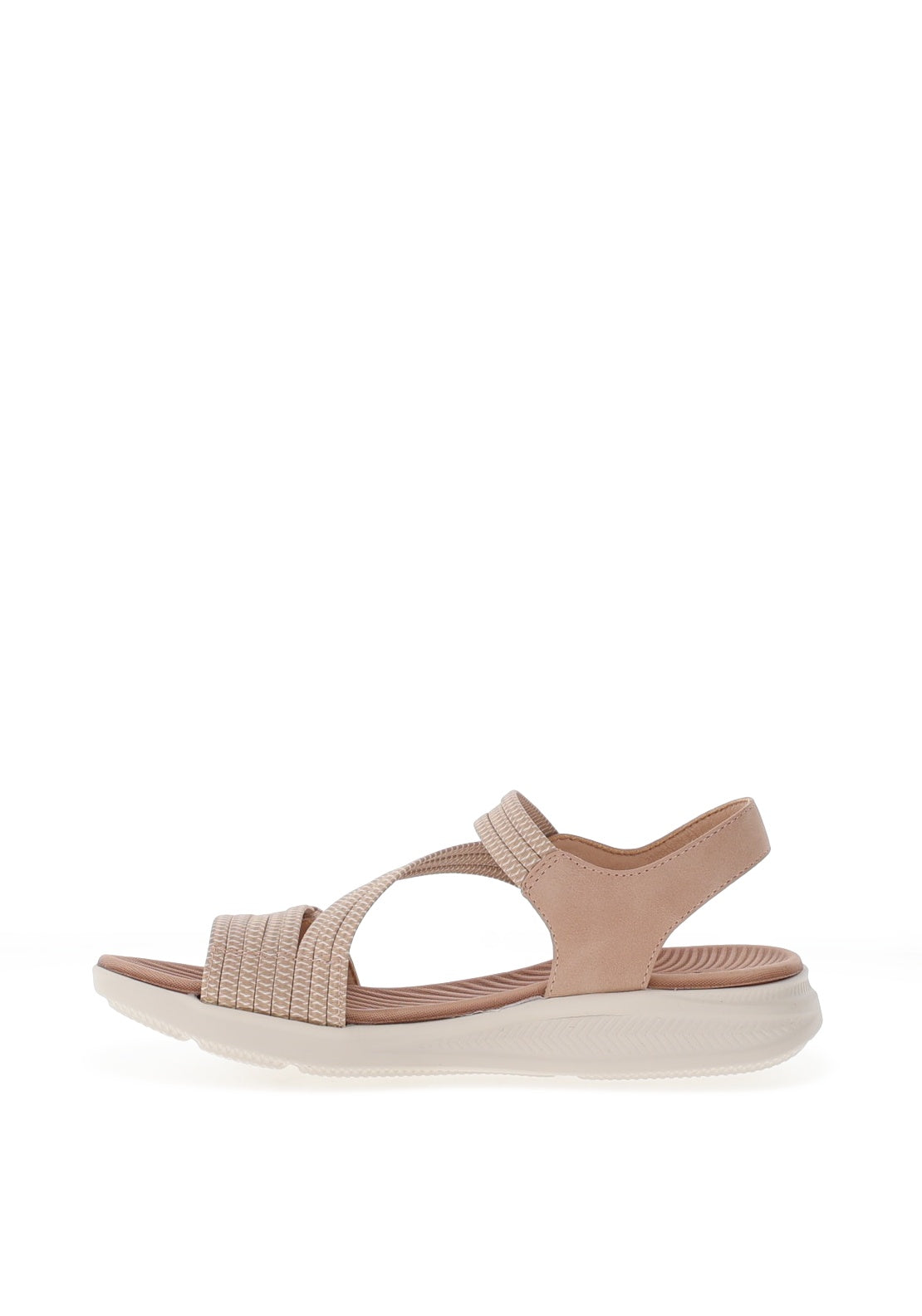 Redz Elasticated Multi Strap Sandals, Blush