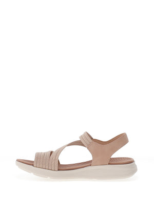 Redz Elasticated Multi Strap Sandals, Blush