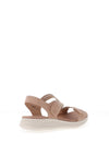 Redz Elasticated Multi Strap Sandals, Blush