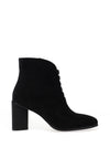 Redz Pointed Toe Embellished Ankle Boots, Black