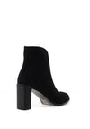 Redz Pointed Toe Embellished Ankle Boots, Black