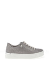 Redz Shimmering Embroidered Trainers, Grey