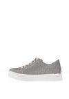Redz Shimmering Embroidered Trainers, Grey