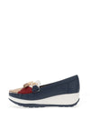 Redz Colour Block Platform Loafer, Navy Multi