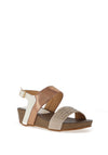 Redz Rhinestone & Shimmer Sandals, Bronze
