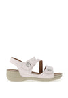 Redz Double Velcro Strap Sandals, White