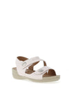 Redz Double Velcro Strap Sandals, White