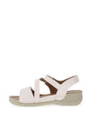 Redz Double Velcro Strap Sandals, White