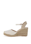 Redz Faux Leather Wedge Sandals, White