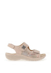 Redz Floral Velcro Comfort Sandals, Pink Multi