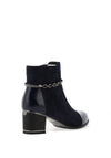 Redz Embellished Faux Suede Ankle Boots, Navy