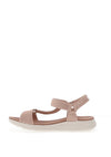 Redz Floss Rhinestone Velcro Strap Sandals, Blush