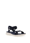 Redz Floss Rhinestone Velcro Strap Sandals, Navy