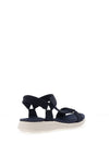 Redz Floss Rhinestone Velcro Strap Sandals, Navy