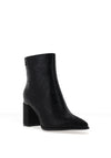 Redz Point Toe Heeled Ankle Boot, Black