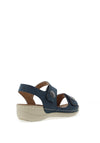 Redz Double Velcro Strap Sandals, Navy