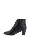 Regarde Le Ciel Sonia Leather Laced Heeled Boots, Navy