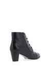 Regarde Le Ciel Sonia Leather Laced Heeled Boots, Navy