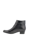 Regarde Le Ciel Stefany Leather Laced Heeled Boots, Black