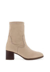 Remonte Faux Suede Heeled Boots, Beige