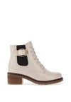 Remonte Laced Heeled Boots, Stone