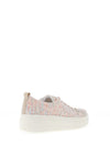 Remonte Woven Platform Trainers, White Multi