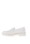 Remonte Buckle Low Platform Loafers, White