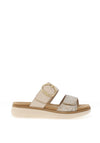 Remonte Leather Snake Printed Mule Sandals, Beige