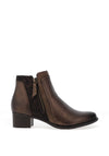 Remonte Metallic Zipped Ankle Boots, Brown